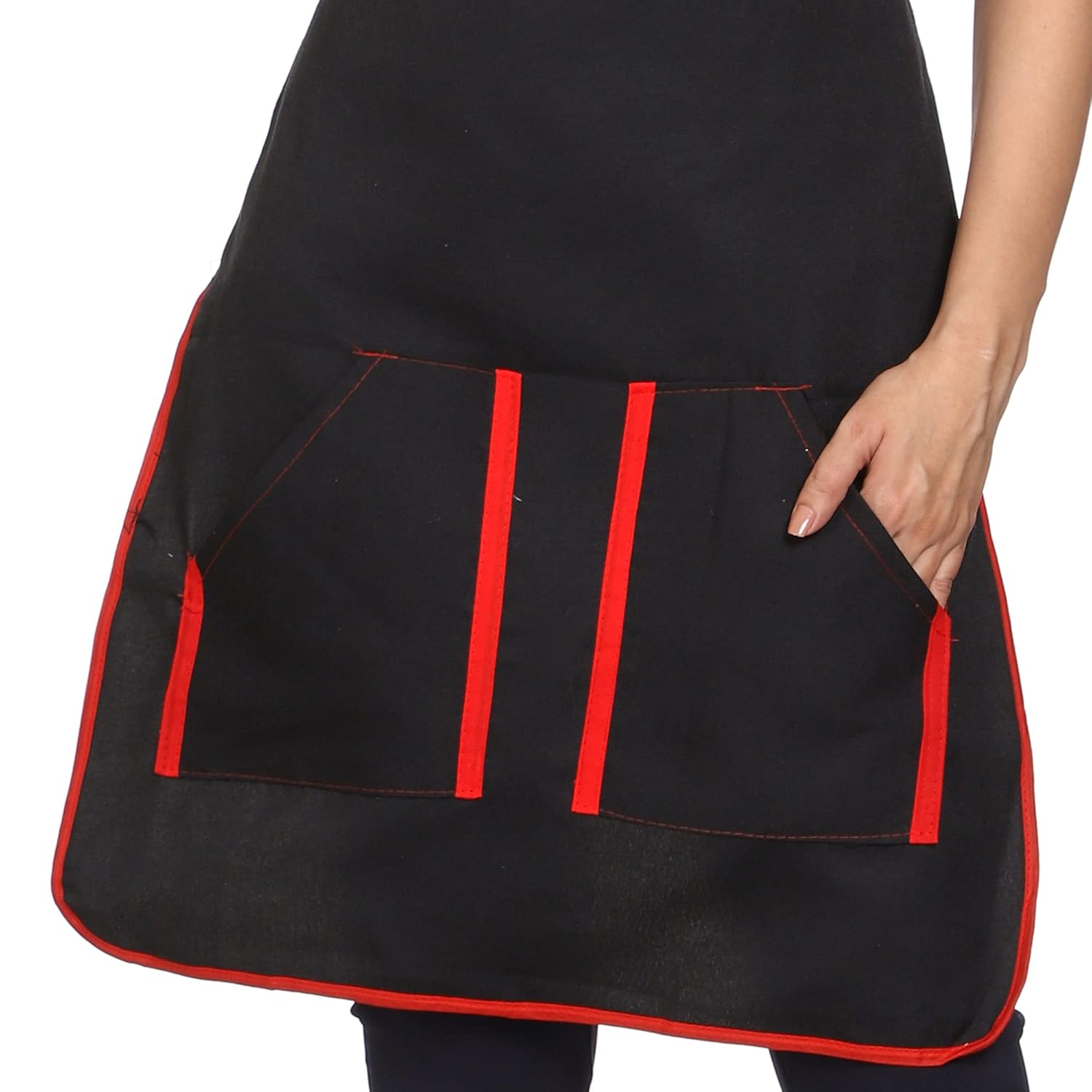Waterproof Kitchen Apron – Cotton Blend Fabric with Pockets